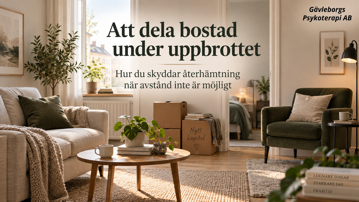 Att dela bostad under uppbrottet – hur du skyddar återhämtning när avstånd inte är möjligt