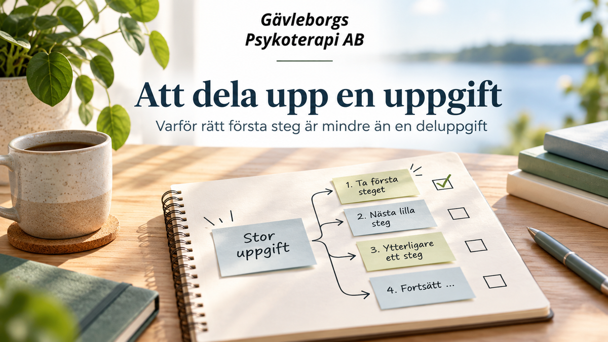 Att dela upp en uppgift – varför rätt första steg är mindre än en deluppgift