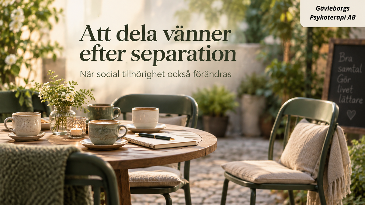 Att dela vänner efter separation – när social tillhörighet också förändras