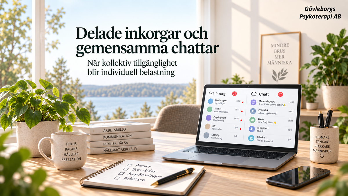 Delade inkorgar och gemensamma chattar – när kollektiv tillgänglighet blir individuell belastning