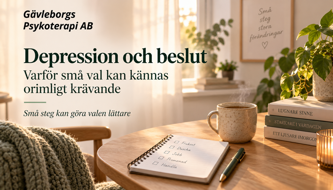 Depression och beslut – varför små val kan kännas orimligt krävande