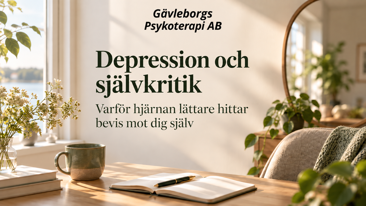 Depression och självkritik – varför hjärnan lättare hittar bevis mot dig själv