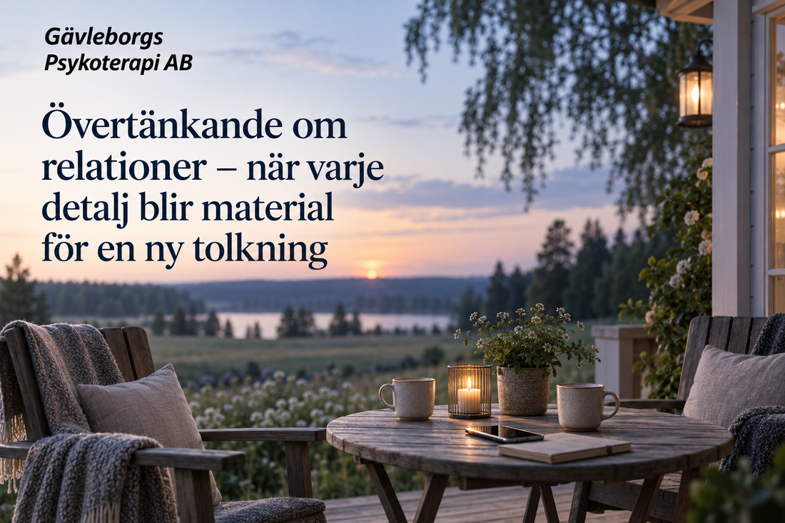 Övertänkande om relationer – när varje detalj blir material för en ny tolkning