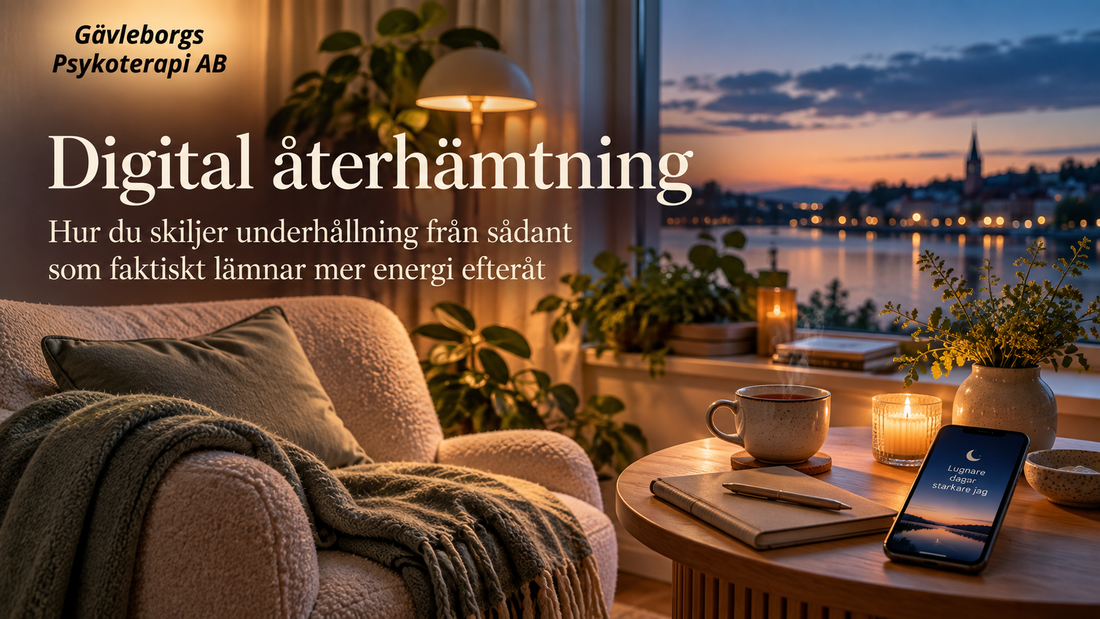 Digital återhämtning – hur du skiljer underhållning från sådant som faktiskt lämnar mer energi efteråt