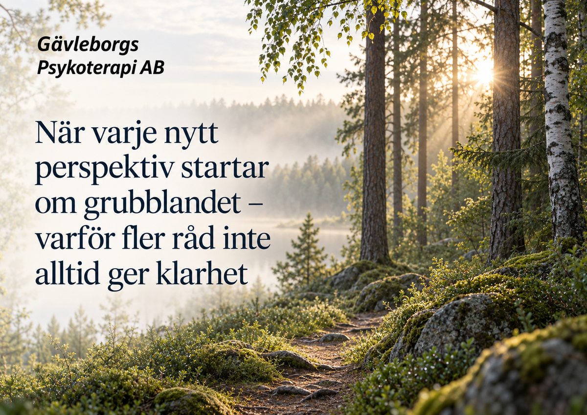 När varje nytt perspektiv startar om grubblandet – varför fler råd inte alltid ger klarhet