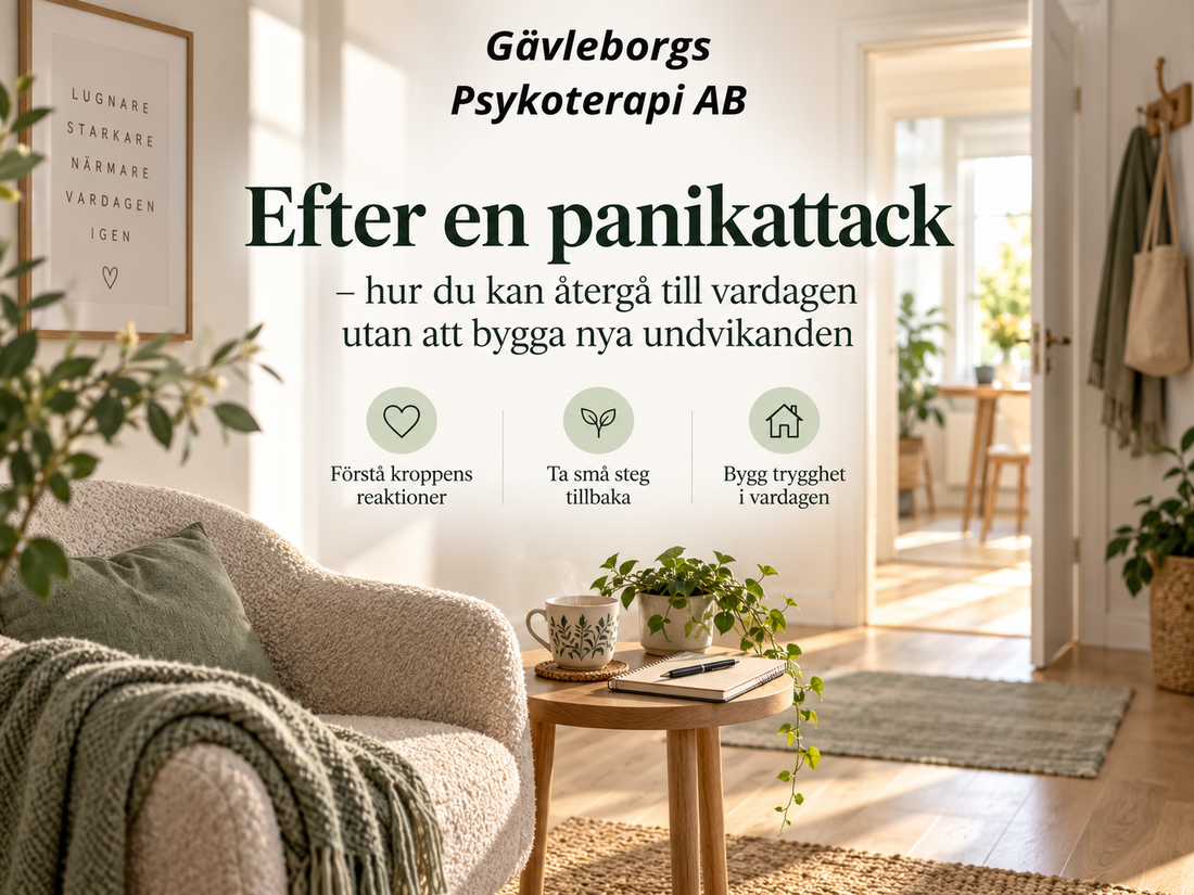 Efter en panikattack – hur du kan återgå till vardagen utan att bygga nya undvikanden
