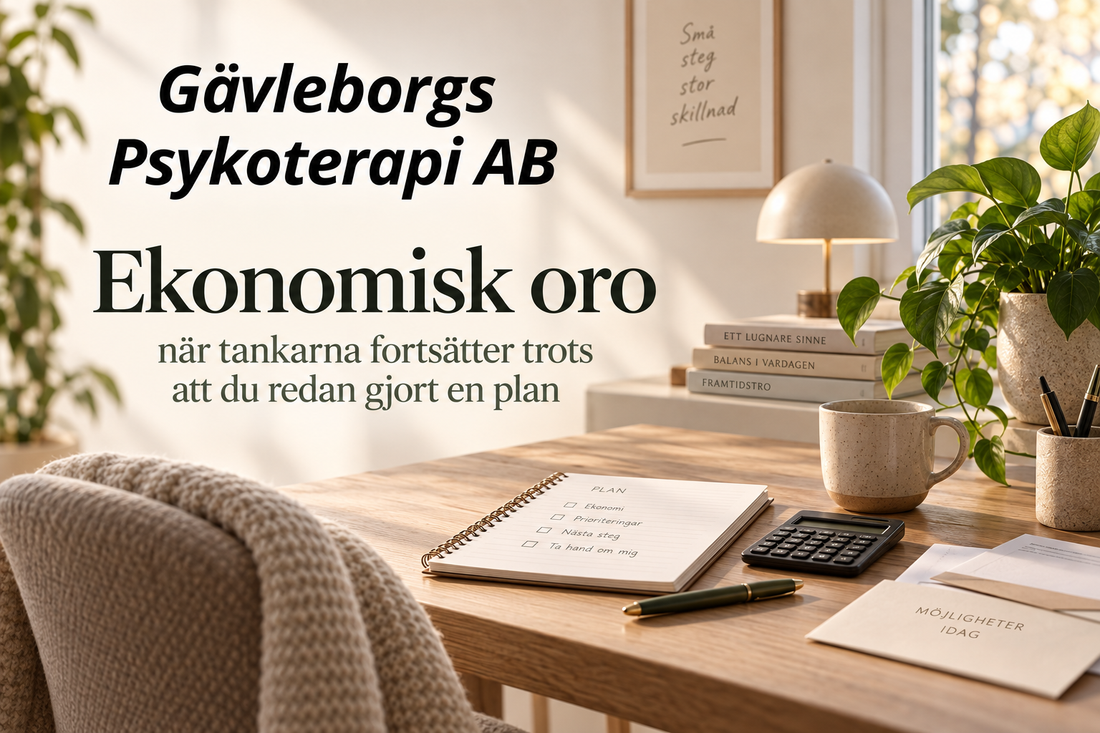 Ekonomisk oro – när tankarna fortsätter trots att du redan gjort en plan
