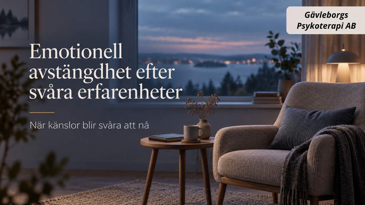 Emotionell avstängdhet efter svåra erfarenheter – när känslor blir svåra att nå