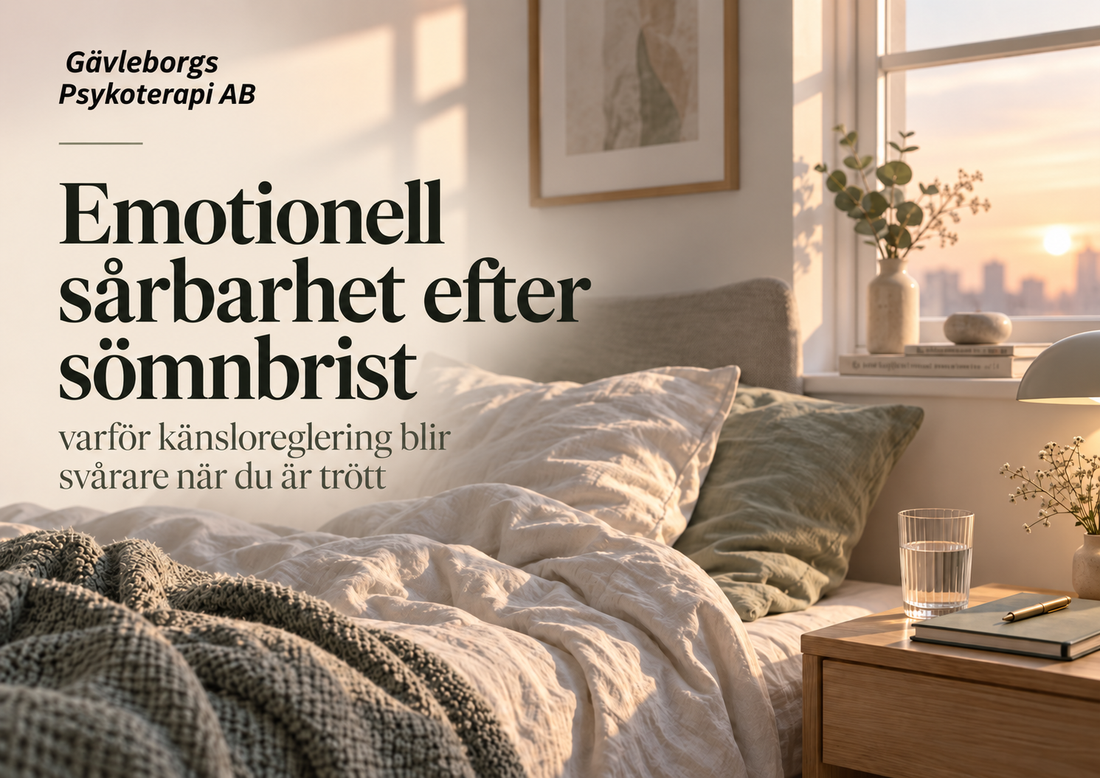 Emotionell sårbarhet efter sömnbrist – varför känsloreglering blir svårare när du är trött