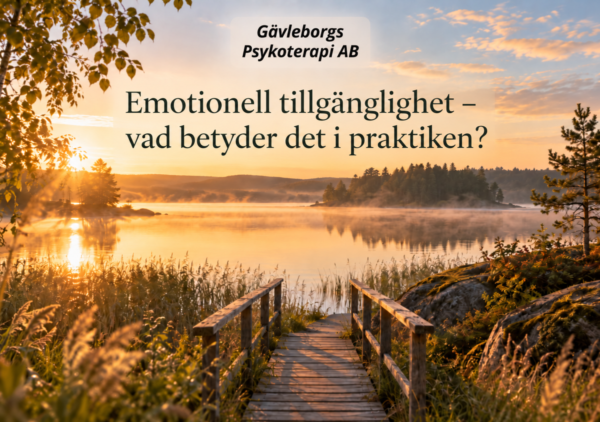 Emotionell tillgänglighet – vad betyder det i praktiken?