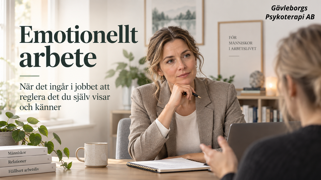 Emotionellt arbete – när det ingår i jobbet att reglera det du själv visar och känner