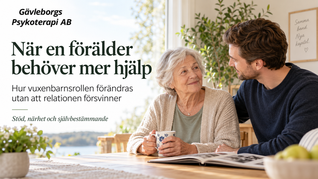 När en förälder behöver mer hjälp – hur vuxenbarnsrollen förändras utan att relationen försvinner