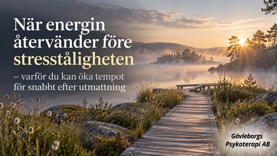 När energin återvänder före stresståligheten – varför du kan öka tempot för snabbt efter utmattning
