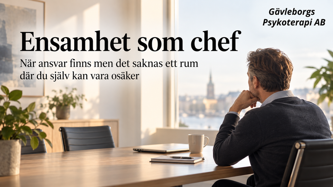 Ensamhet som chef – när ansvar finns men det saknas ett rum där du själv kan vara osäker