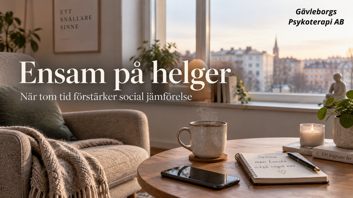 Att känna sig ensam på helger – när tom tid förstärker social jämförelse
