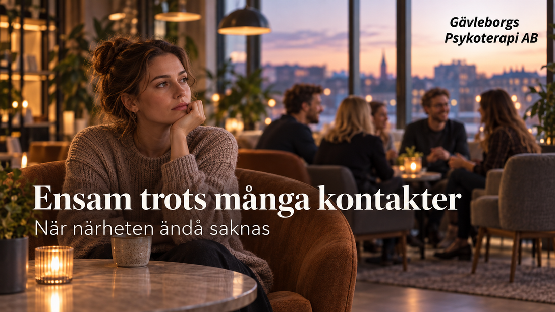 Ensam trots många kontakter – när social närvaro inte blir känslomässig närhet
