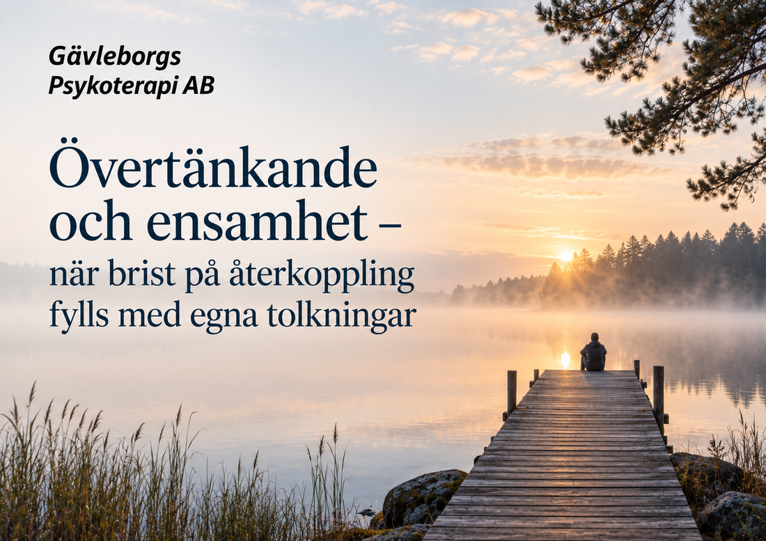 Övertänkande och ensamhet – när brist på återkoppling fylls med egna tolkningar