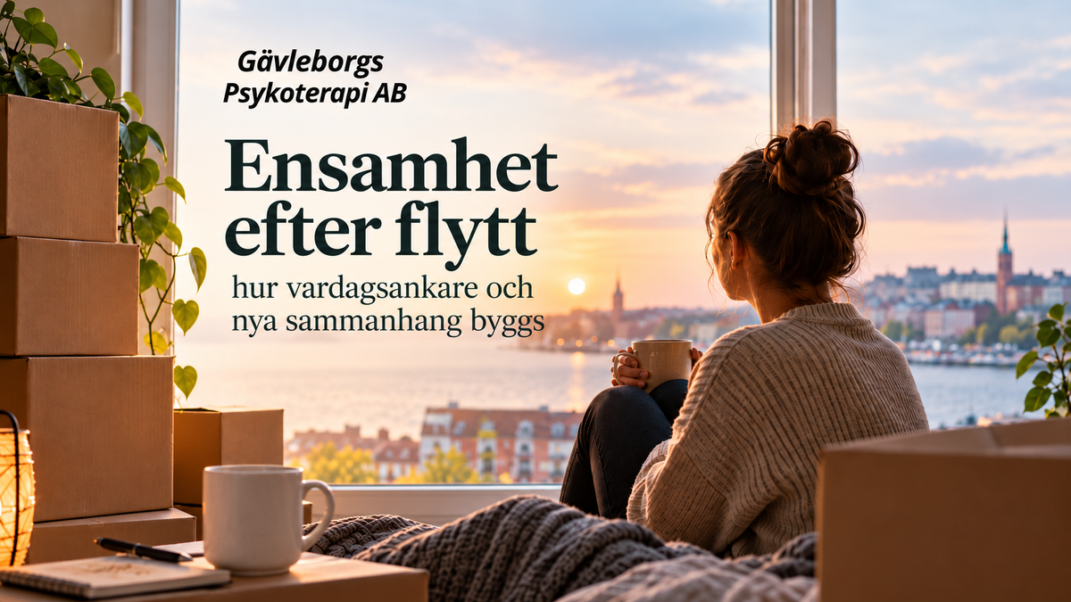 Ensamhet efter flytt – hur vardagsankare och nya sammanhang byggs