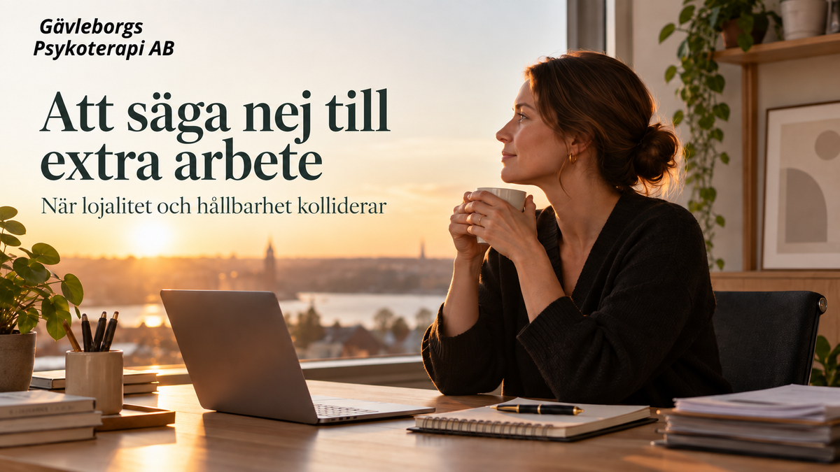 Att säga nej till extra arbete – när lojalitet och hållbarhet kolliderar