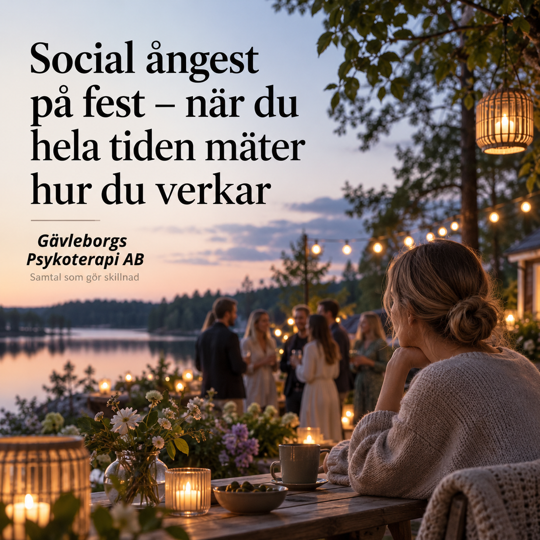 Social ångest på fest – när du hela tiden mäter hur du verkar
