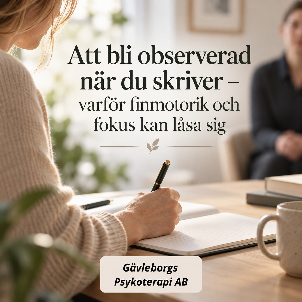 Att bli observerad när du skriver – varför finmotorik och fokus kan låsa sig