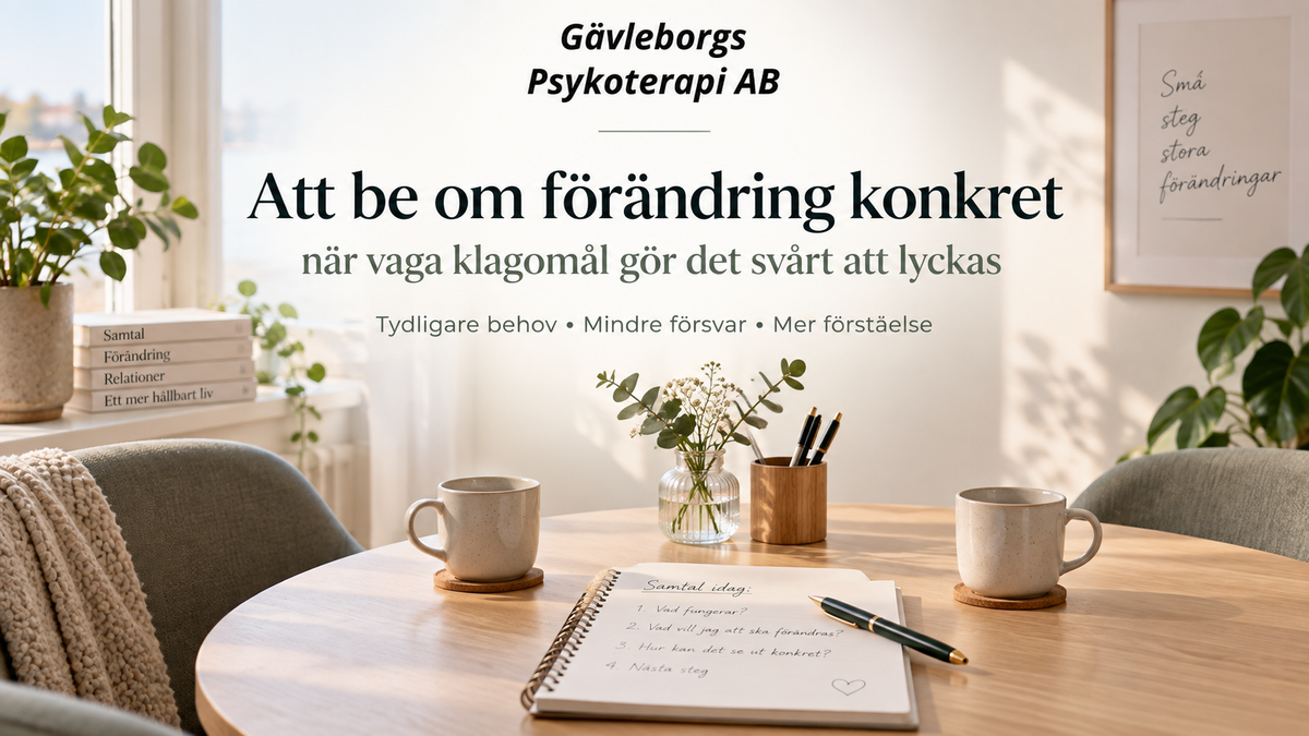 Att be om förändring konkret – när vaga klagomål gör det svårt att lyckas