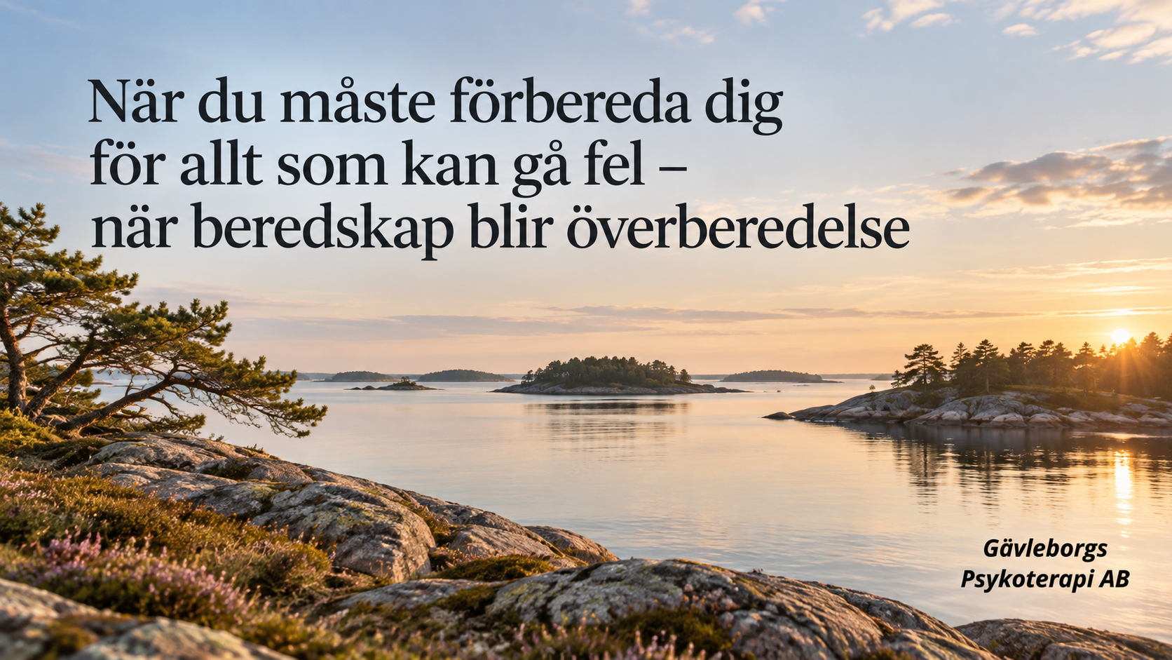 När du måste förbereda dig för allt som kan gå fel – när beredskap blir överberedelse