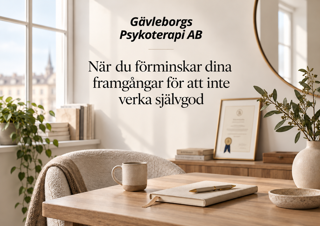 När du förminskar dina framgångar för att inte verka självgod