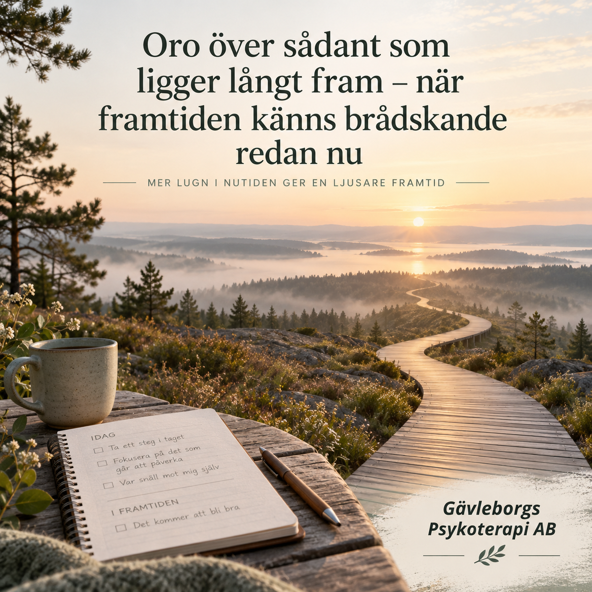 Oro över sådant som ligger långt fram – när framtiden känns brådskande redan nu