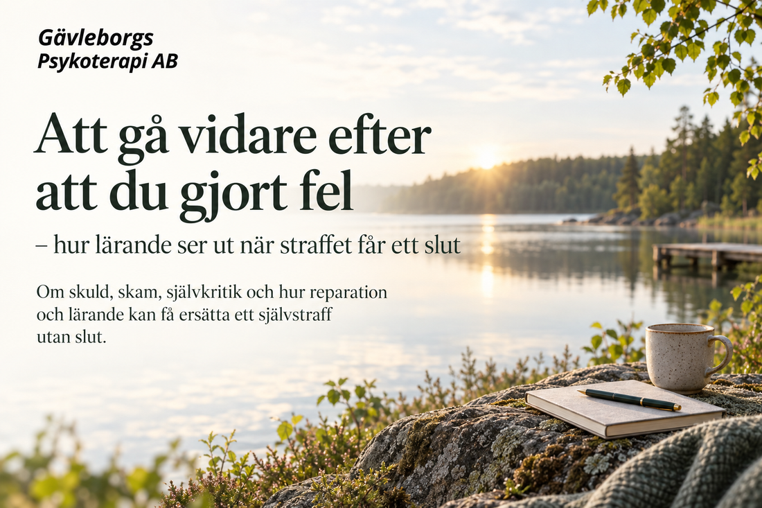 Att gå vidare efter att du gjort fel – hur lärande ser ut när straffet får ett slut