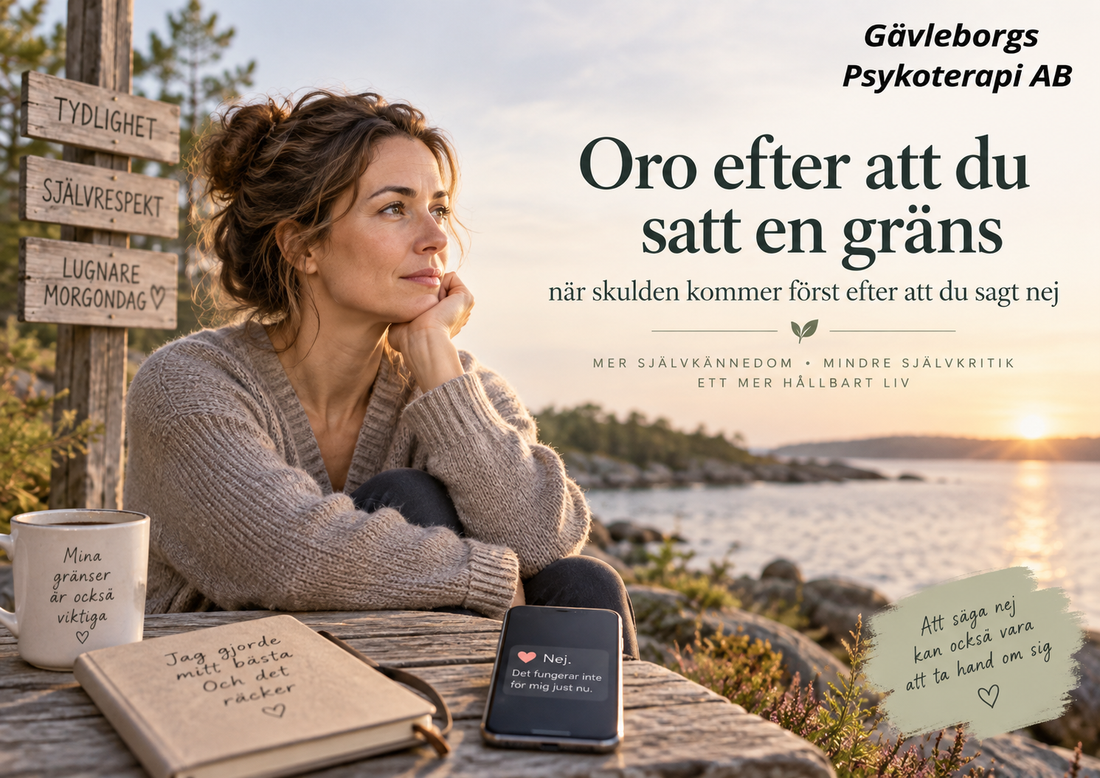 Oro efter att du satt en gräns – när skulden kommer först efter att du sagt nej