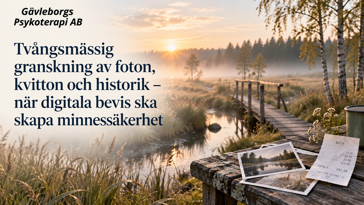 Tvångsmässig granskning av foton, kvitton och historik – när digitala bevis ska skapa minnessäkerhet