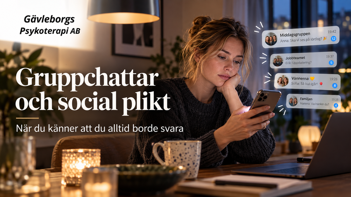 Gruppchattar och social plikt – när du känner att du alltid borde svara