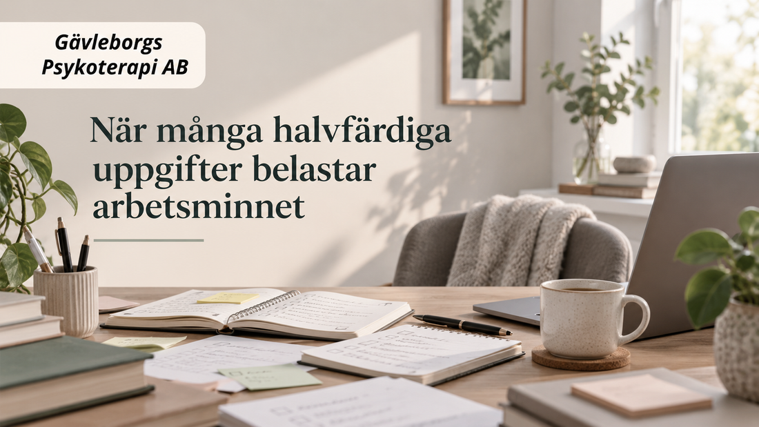 När många halvfärdiga uppgifter belastar arbetsminnet