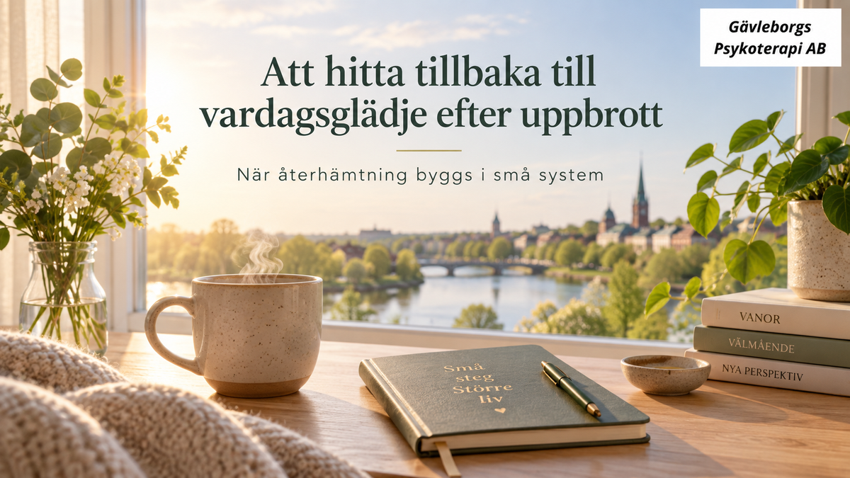 Att hitta tillbaka till vardagsglädje efter uppbrott – när återhämtning byggs i små system