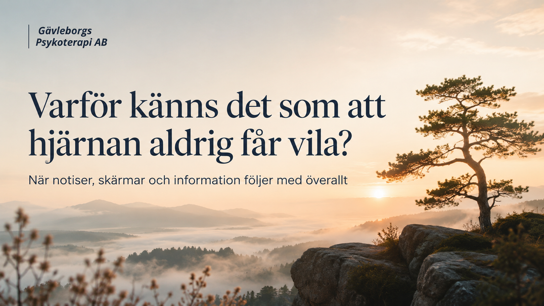 Varför känns det som att hjärnan aldrig får vila? – när notiser, skärmar och information följer med överallt