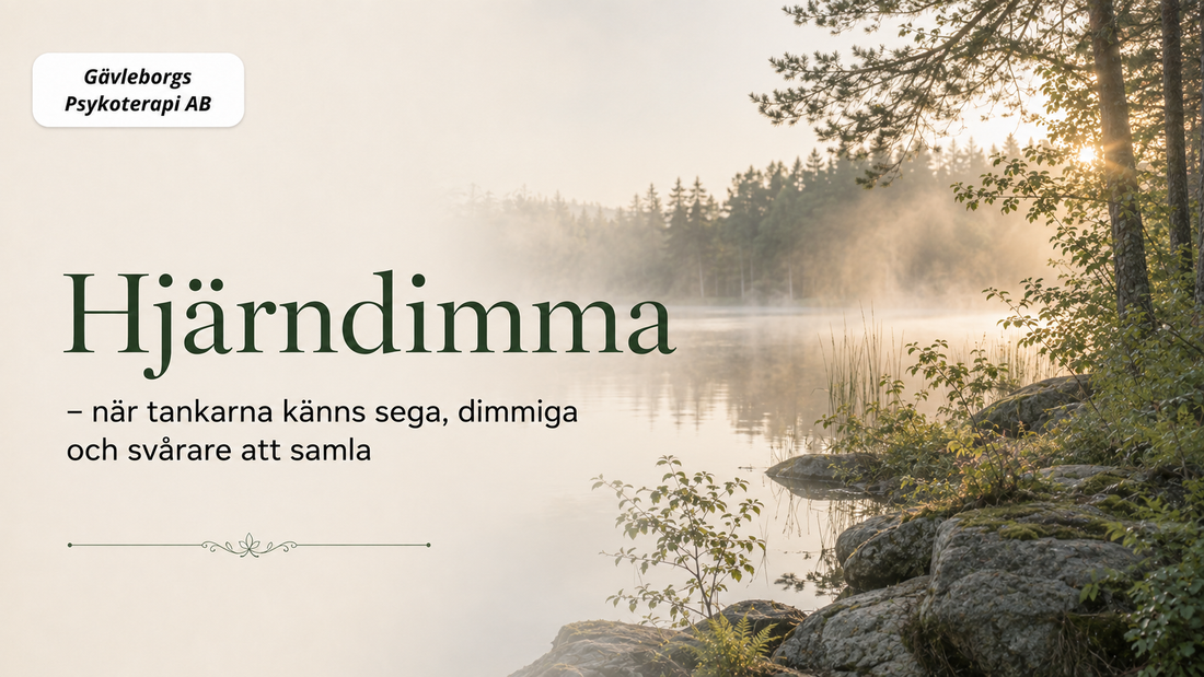 Hjärndimma (brain fog) – när tankarna känns långsamma och koncentrationen sviker