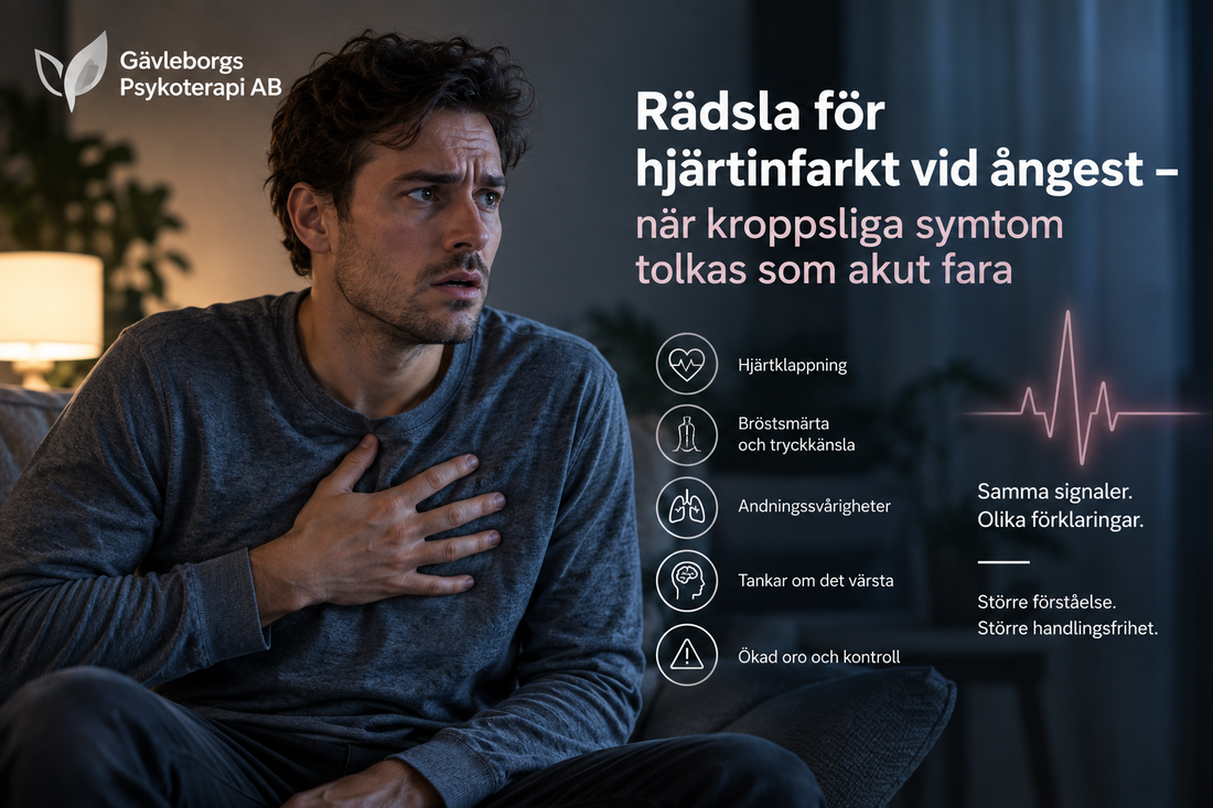 Rädsla för hjärtinfarkt vid ångest – när kroppsliga symtom tolkas som akut fara