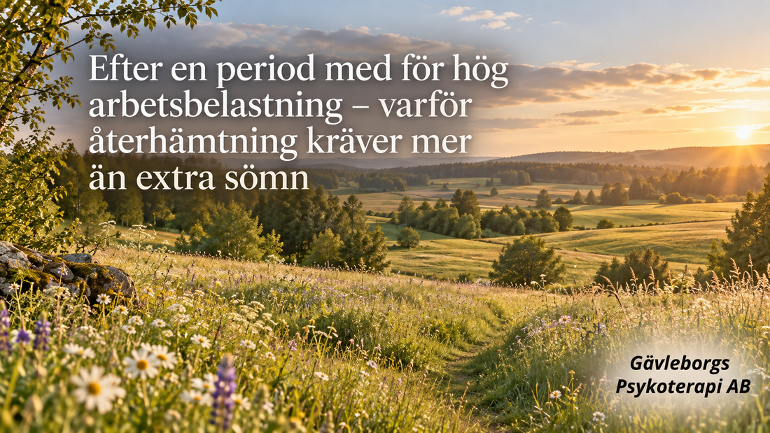 Efter en period med för hög arbetsbelastning – varför återhämtning kräver mer än extra sömn