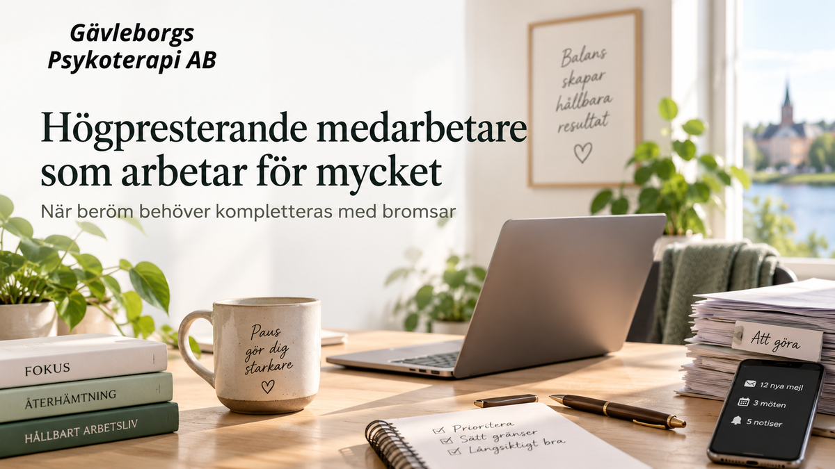 Högpresterande medarbetare som arbetar för mycket – när beröm behöver kompletteras med bromsar