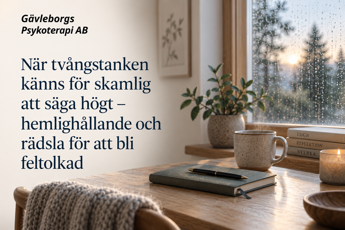 När tvångstanken känns för skamlig att säga högt – hemlighållande och rädsla för att bli feltolkad
