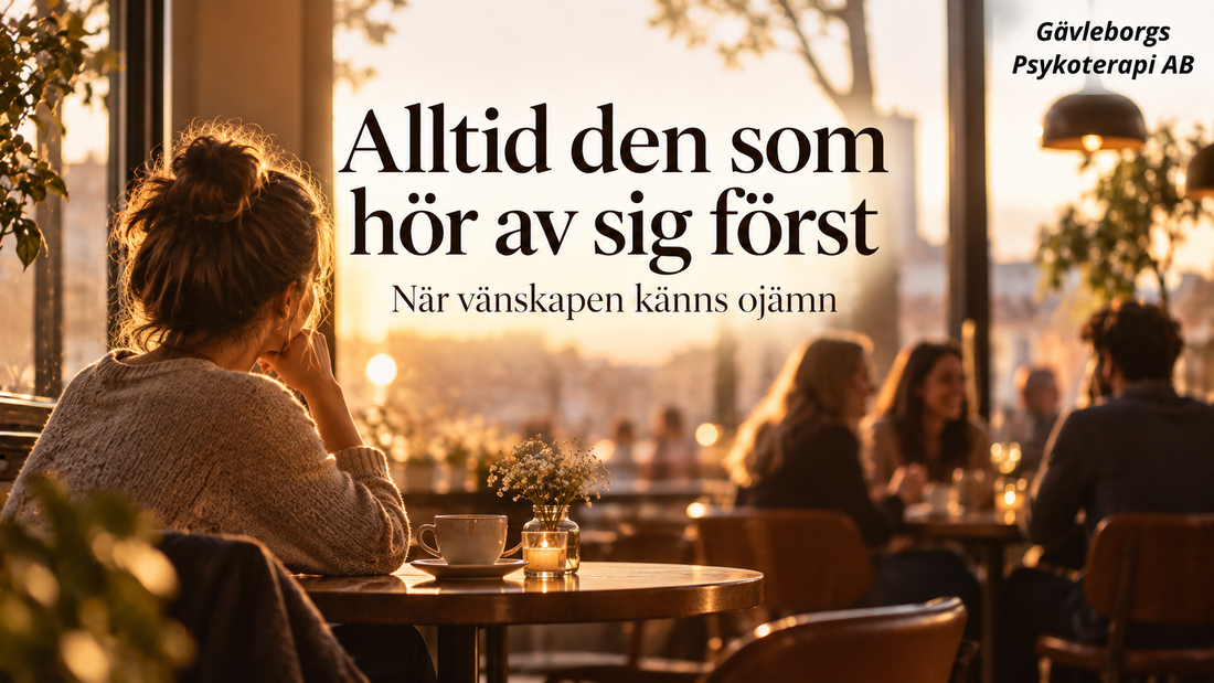 Att vara den som alltid hör av sig först – när obalans skapar osäkerhet