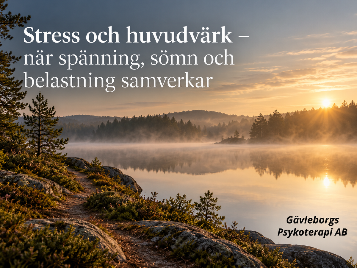 Stress och huvudvärk – när spänning, sömn och belastning samverkar