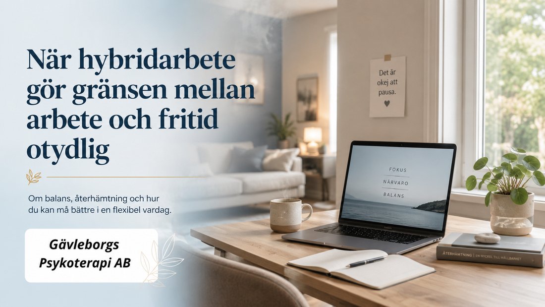 När hybridarbete gör gränsen mellan arbete och fritid otydlig