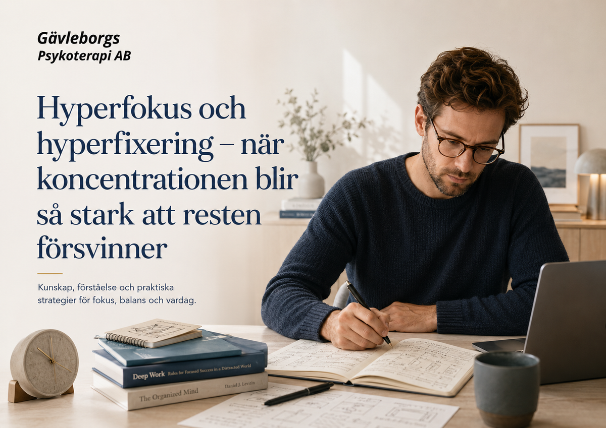 Hyperfokus och hyperfixering – när koncentrationen blir så stark att resten försvinner