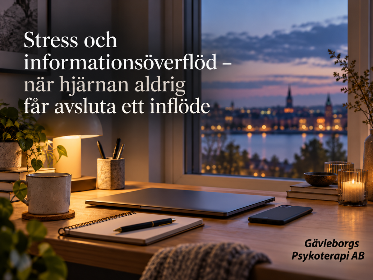 Stress och informationsöverflöd – när hjärnan aldrig får avsluta ett inflöde