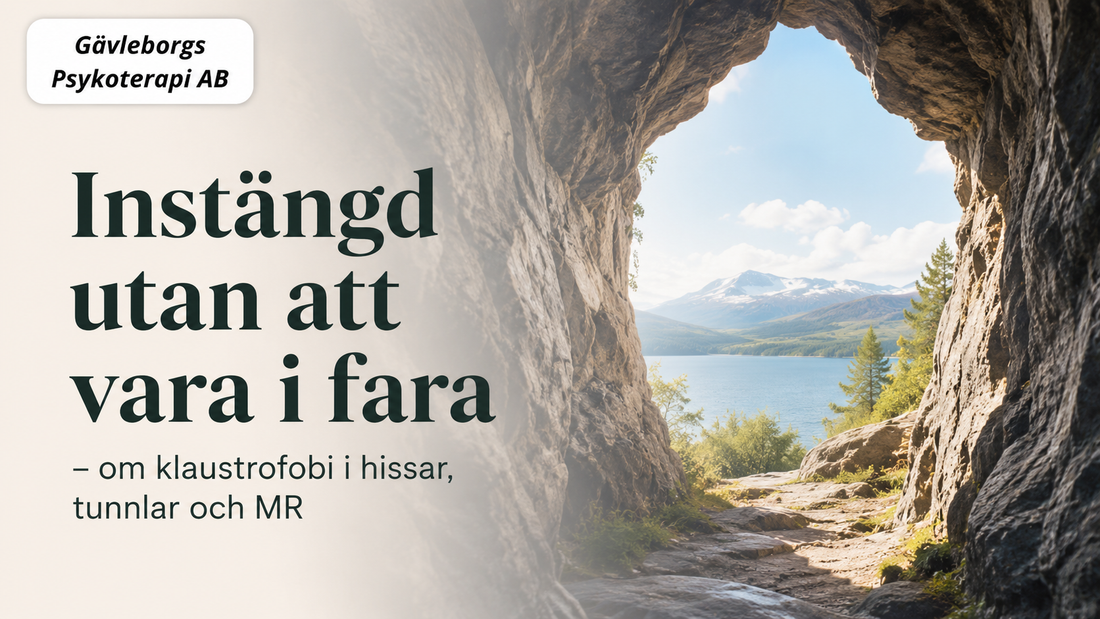 Instängd utan att vara i fara – om klaustrofobi i hissar, tunnlar och MR