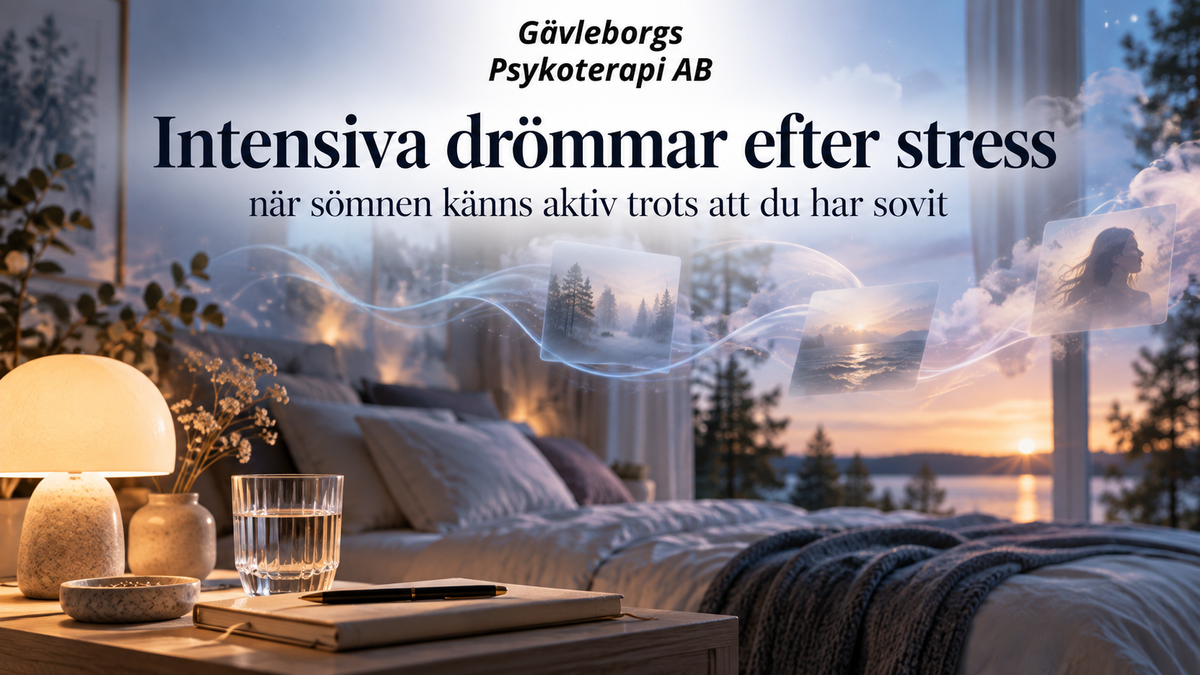 Intensiva drömmar efter stress – när sömnen känns aktiv trots att du har sovit