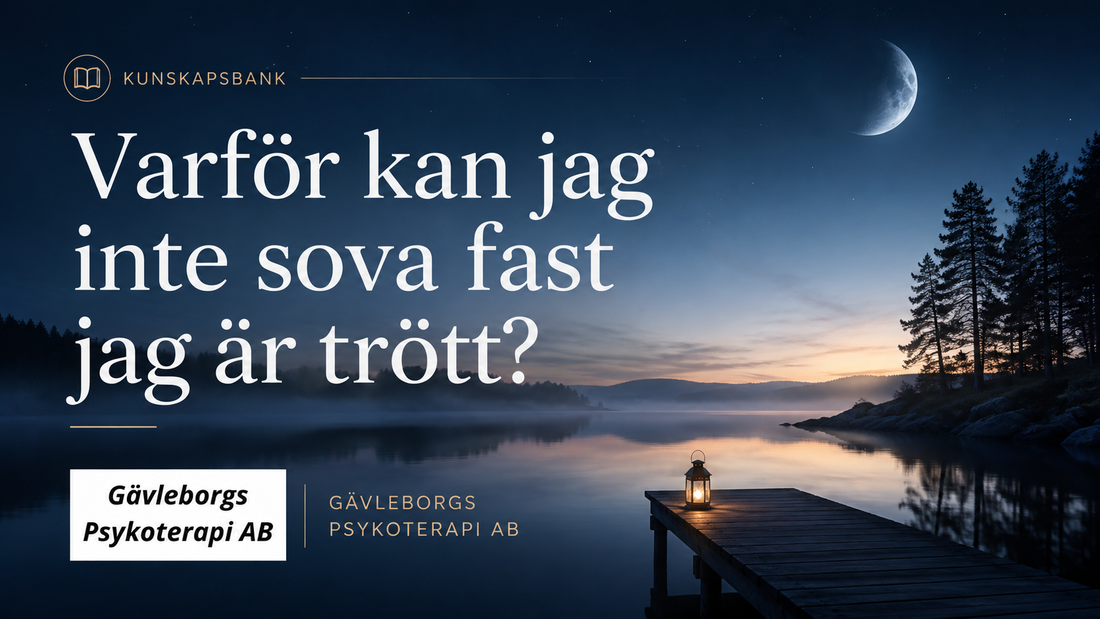 Varför kan jag inte sova fast jag är trött?
