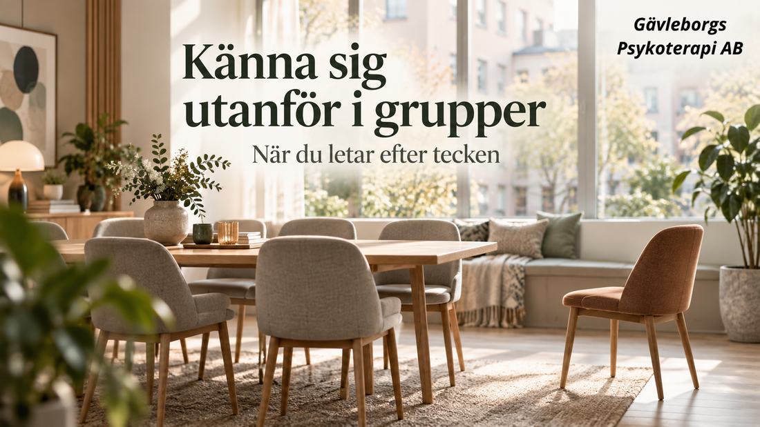 Att känna sig utanför i grupper – när du alltid letar efter tecken på att du inte hör till
